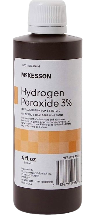 REFILL - Hydrogen Peroxide 3%  ONE 4oz bottle