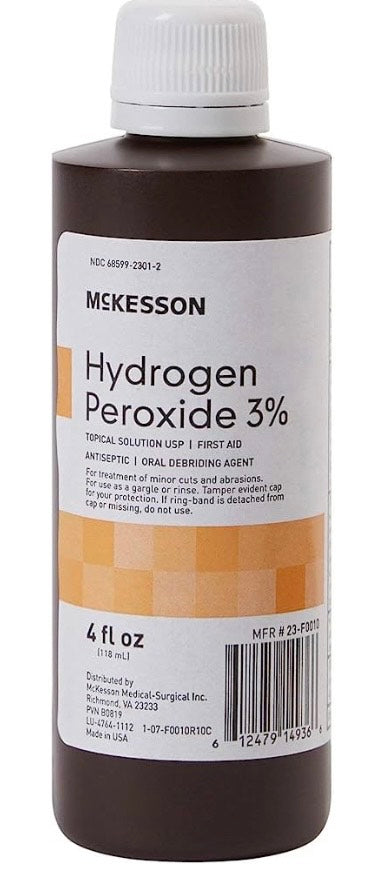 REFILL - Hydrogen Peroxide 3%  ONE 4oz bottle image 0